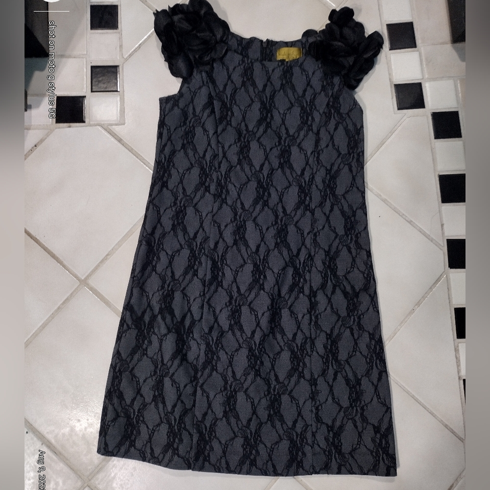 Black/dark gray high quality dress